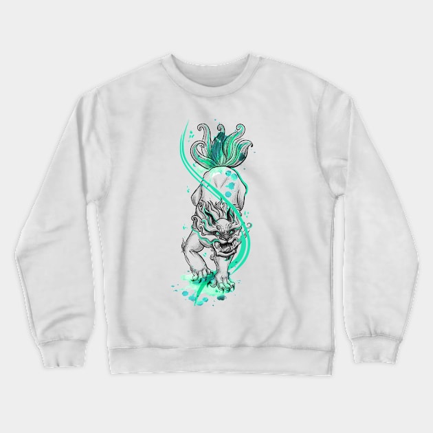 Watercolor Qilin Crewneck Sweatshirt by moonlessmello